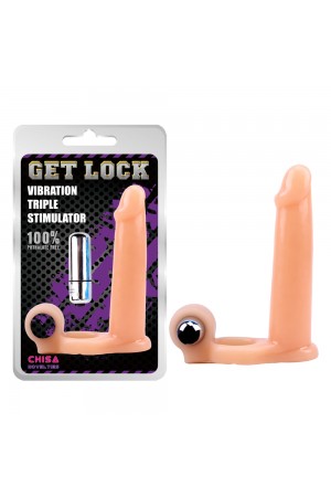 Get Lock Triple Stimulator Titreşimli Protez Penis Halkası